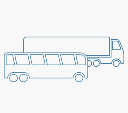 autobus i ciężarówka